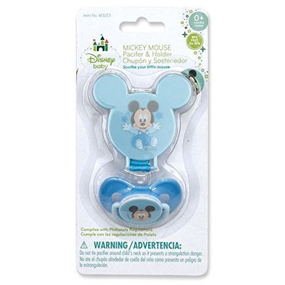 Disney Mickey Mouse Pacifier & Pacifier Holder
