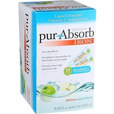 Nelson Homeopathics Pure-Absorb Liquid Iron and Vitamin C Supplement, 28 Count (0.85 FL. OZ. PACKETS)