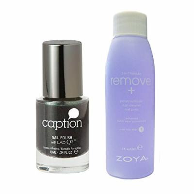 Bundle of Two Items: Caption Nail Polish in Lets Call it a Night .34 oz with Nail Polish Remover 2 oz