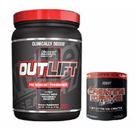 Nutrex Research Outlift Pre-Workout Supplement, Fruit Punch, 18.27 oz With Creatine Drive Black 150g