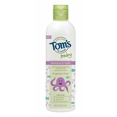 Tom's of Maine Baby Shampoo and Wash, Fragrance-Free, 2 Count