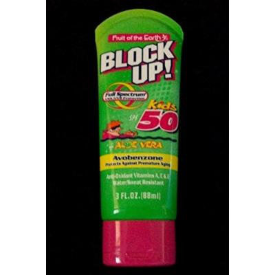 Fruit of the Earth Block Up Sunblock for Kids 3oz (LOT of 3)