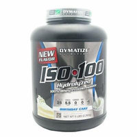 Dymatize ISO-100 Hydrolyzed 100% Whey Protein Isolate - Birthday Cake 5 LBS