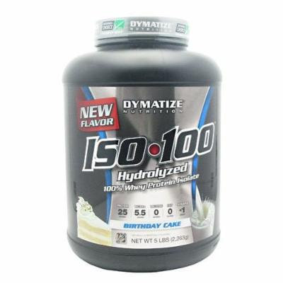 Dymatize ISO-100 Hydrolyzed 100% Whey Protein Isolate - Birthday Cake 5 LBS