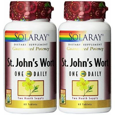 One daily St. John's wort 60 tablets (Pack of 2) Solaray 60 Tabs