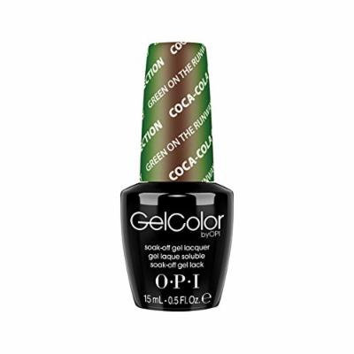 OPI Gel Color Nail Polish Lacquer - Coca-Cola Collection - GC C18 - Green on the Runway, 0.5 Fluid Ounce