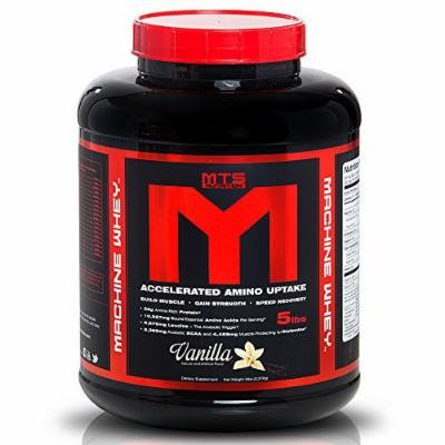 MTS Nutrition Machine Whey, Great Tasting Protein for Building Muscle, Vanilla, 5 Lbs (2270g)