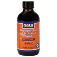 NOW Foods - Elderberry Zinc and Echinacea Syrup - 4 oz.