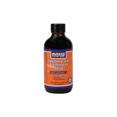 NOW Foods - Elderberry Zinc and Echinacea Syrup - 4 oz.