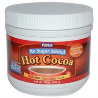 NOW Foods - Hot Cocoa Rich Milk Chocolate Taste No Sugar Added - 10 oz.