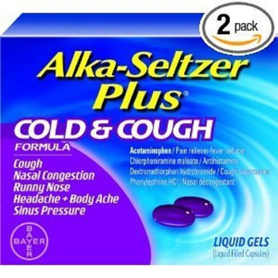 Alka-Seltzer Plus Cold and Cough -- 10 Liquid Gel Capsules