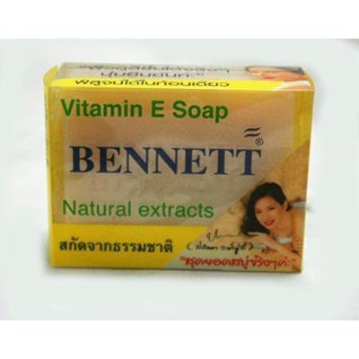 Body Soap Bar BENNETT Brand Vitamin E Soap Natural Extracts (net wt 4.6 OZ.or 130g.)