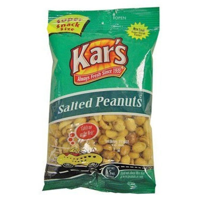 Kars Nuts Kar Nut Products Company 8462 Salted Peanuts 6.5 Oz. (Pack of 12)