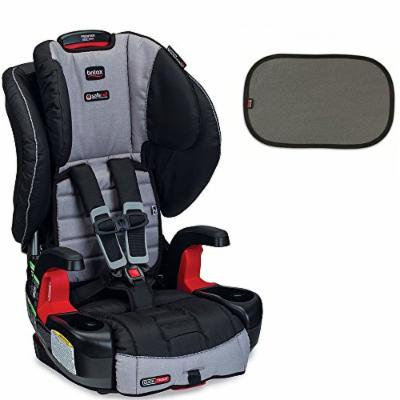 Britax Frontier G1.1 ClickTight Harness-2-Booster Car Seat w EZ-Cling Sun Shades, Black, 2 Count (Metro)