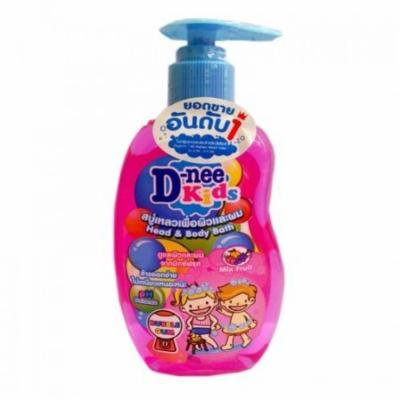 D-Nee Kids, Head & Body Bath, Bubble Gum, 200 ml