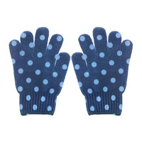 Spa Sister Bathing Gloves Navy with Blue Dots
