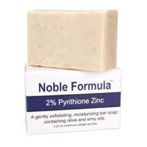 Noble Formula 2 Pyrithione Zinc (ZnP) Bar Soap 3.25 oz Hand Crafted in the USA, Especially