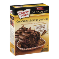 Duncan Hines Chocolate Lover's Cupcake Devil's Food Cake & Frosting Mix