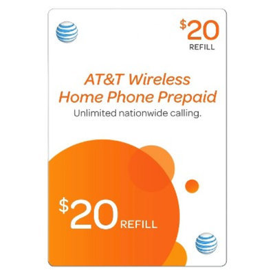 Pre-paid Cell Phone Card AT&T AT&T 20