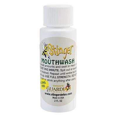 5 Pack - Stinger Detox Mouthwash 2 Fl Oz with Free Im Baked Bro and Doob Tubes Sticker