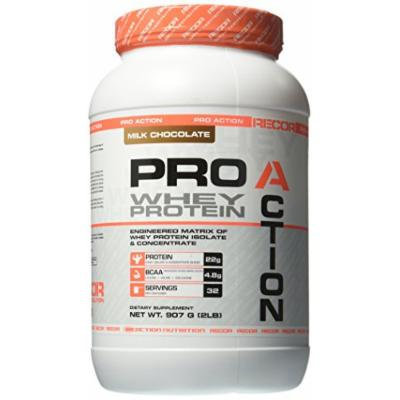 Reaction Nutrition Recor Pro Action Whey Protein, Milk Chocolate, 2 Pound
