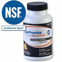 EyePromise vizual Edge Chewable - 1 Month Supply , Orange Flavored Performance Eye Vitamin with Zeaxanthin, Lutein & Vitamin D