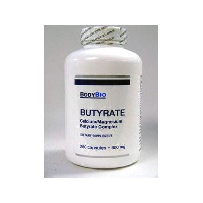 Butyrate 600 mg 250 caps by BodyBio/E-Lyte
