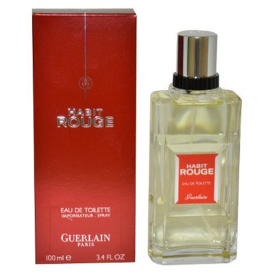 Men's Habit Rouge by Guerlain Eau de Toilette Spray - 3.4 oz