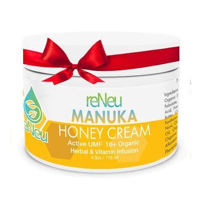 reNeu Manuka Honey Cream Soothing Moisturizer Skin Care with Active Manuka Honey and Aloe Vera