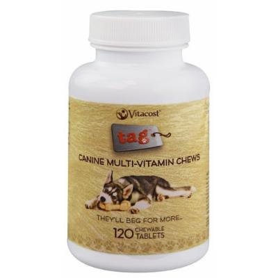 Vitacost Canine Multi-Vitamin Chews -- 120 Chewable Tablets