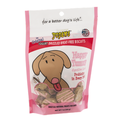 Yopaws The Original Yogurt Drizzled Wheat-Free Biscuits Happy Tummy Digestive Blend