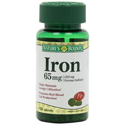Nature's Bounty Iron 65 Mg Tablets 100 CT (PACK OF 5)
