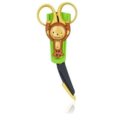 Japonesque Baby First Aid Safety Scissors, Monkey