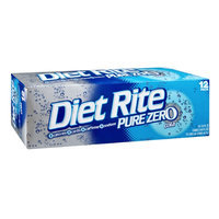 Diet Rite Pure Zero Cola - 12 CT