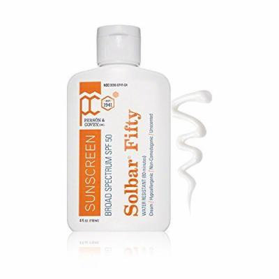 SolBar PF Cream 50 Sunscreen, SPF 50, Unscented 4 oz (115 g) Pack of 3