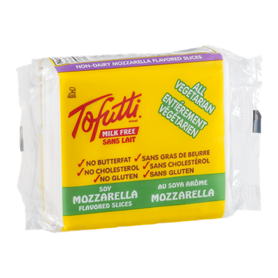 Tofutti Milk Free Soy Mozzarella Flavored Cheese Slices - 12 CT