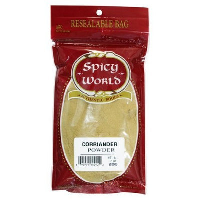Spicy World Corriander Powder, 7-Ounce Pouches (Pack of 6)