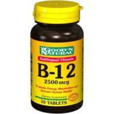 Good 'N Natural - Sublingual Vitamin B-12 2500 mcg. - 50 Tablets