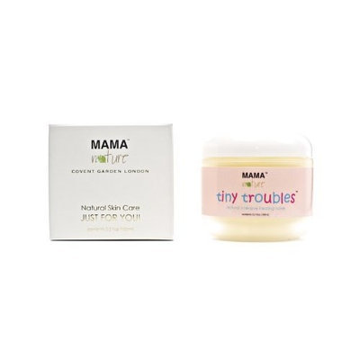Diaper Rash Ointment Tiny Troubles Natural Intensive Healing Salve by Mama Nature of London (3.5 floz) - Diaper Rash,Baby Eczema,Baby Psoriasis,Baby Rosacea,Dry Skin,Sweat Rash