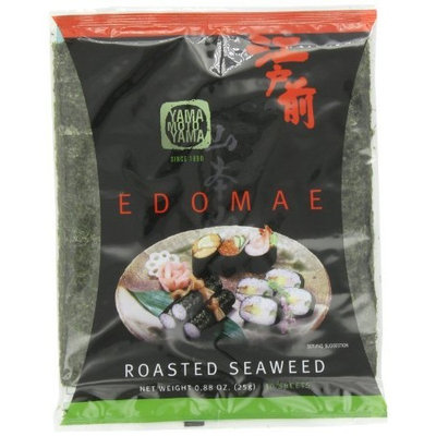 Yamamotoyama Edomae Roasted Seaweed Nori, 0.88-Ounce Bags (Pack of 8)