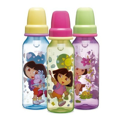 Munchkin BPA Free Dora the Explorer Classic Bottles 3-Pack, 8 oz