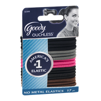 Goody Ouchless No Metal Elastics - 17 CT