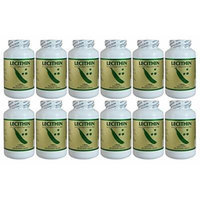 NCB Lecithin 1200mg, 200 Softgels (12 Pack)