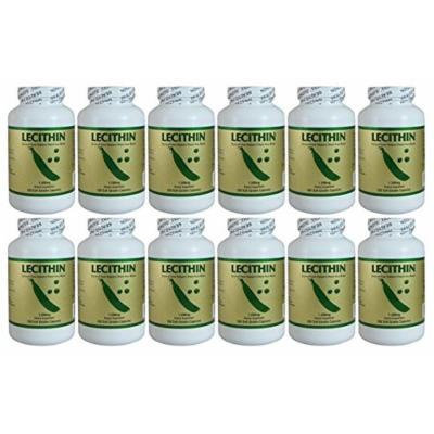 NCB Lecithin 1200mg, 200 Softgels (12 Pack)