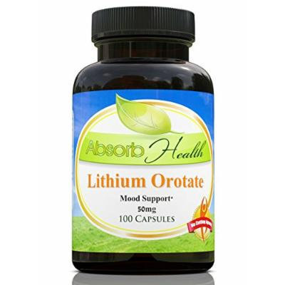 Lithium Orotate , 100 Capsules , 5mg of Elemental Lithium , Balances Mood and Improves Brain Function