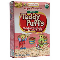 Healthy Times Organic Teddy Puffs, Apple Cinnamon, 5.5 oz (156 g) (Pack of 2)
