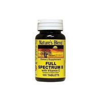 Nature's Blend Full Spectrum B With Vitamin C Tablets 100 Pack of 6