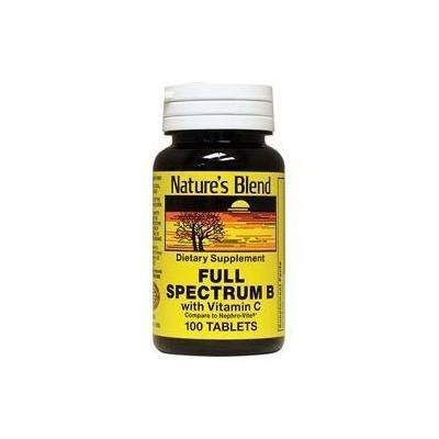 Nature's Blend Full Spectrum B With Vitamin C Tablets 100 Pack of 6