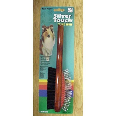Four Paws FP Brush Silver Touch Combo Lg
