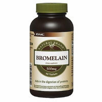GNC Natural Brand Bromelain, 500mg, Tablets 60 ea